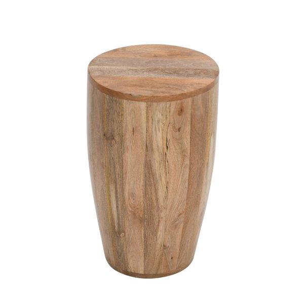 Surrey Solid Wood Drum Side Table - Image 2