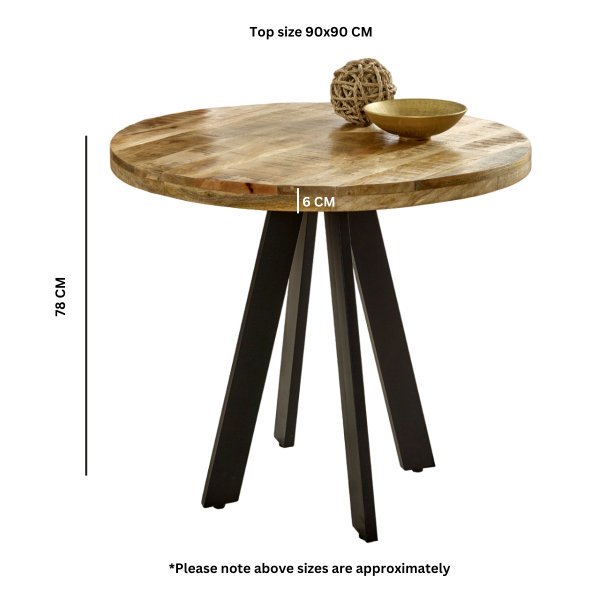 Surrey Round Dining Table 4 Seater - Image 4