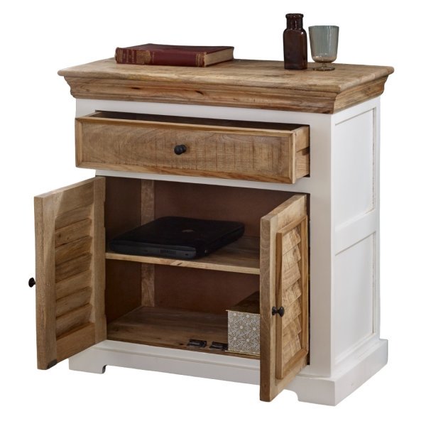 Alfie Wood Sideboard - 1 Drawer & 2 Doors - Image 2