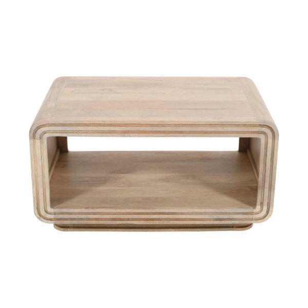 Hudson Carved Mango Wood Coffee Table - Image 2