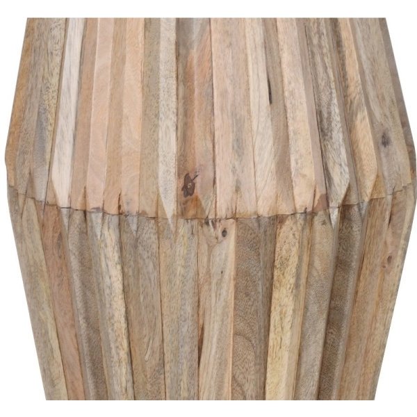 Hudson Carved Mango Wood Side Table - Image 2