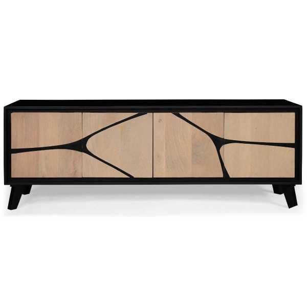 Boho Large Low Board TV Cabinet / Low Sideboard - Image 2