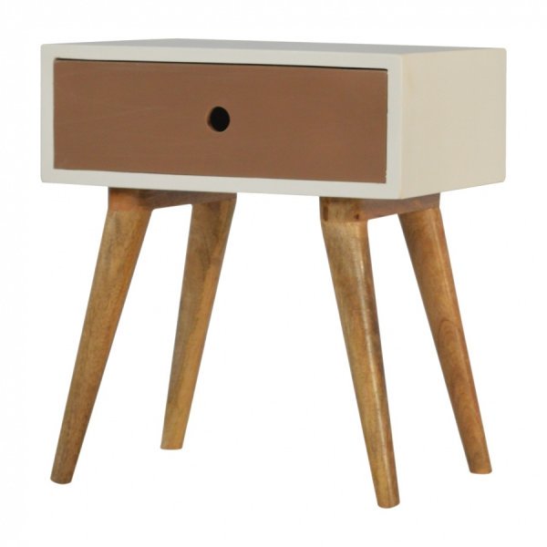 Solid Mango Wood Mocha Bedside - Image 3