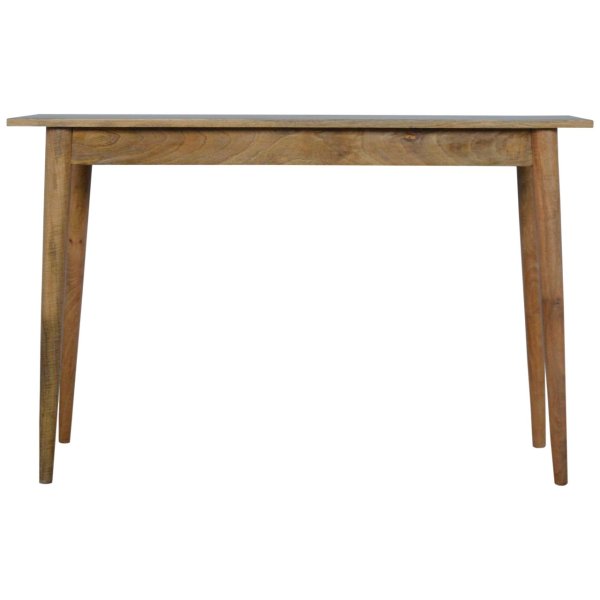 Mango Wood 2 Drawer Nordic Writing Desk - Image 3