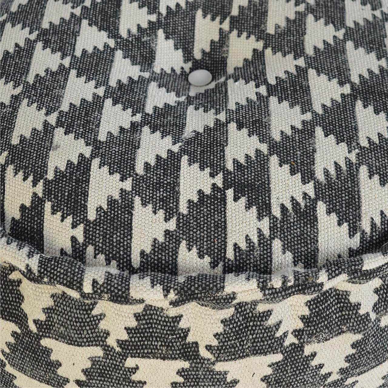 Jute Durrie Round Footstool - Image 4