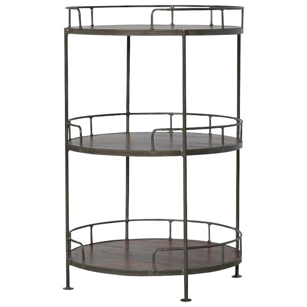 Industrial Round Butler Tray Table - Image 2