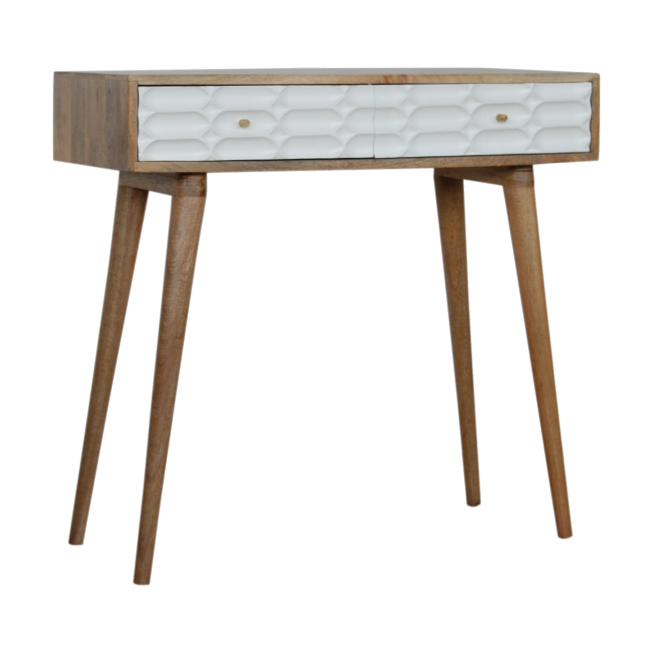 Solid Mango Wood Capsule Console Table - Image 2