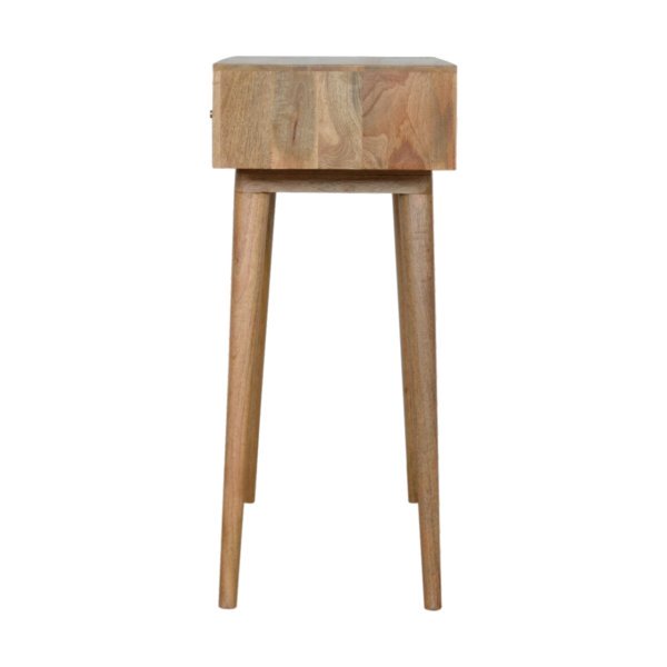 Solid Mango Wood Milan Grey Console Table - Image 8