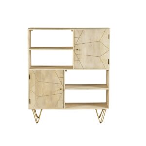 Light Gold Display Cabinet