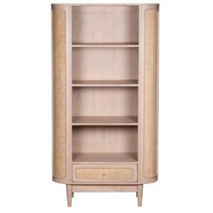 Valencia Cane & Mango Wood Bookcase