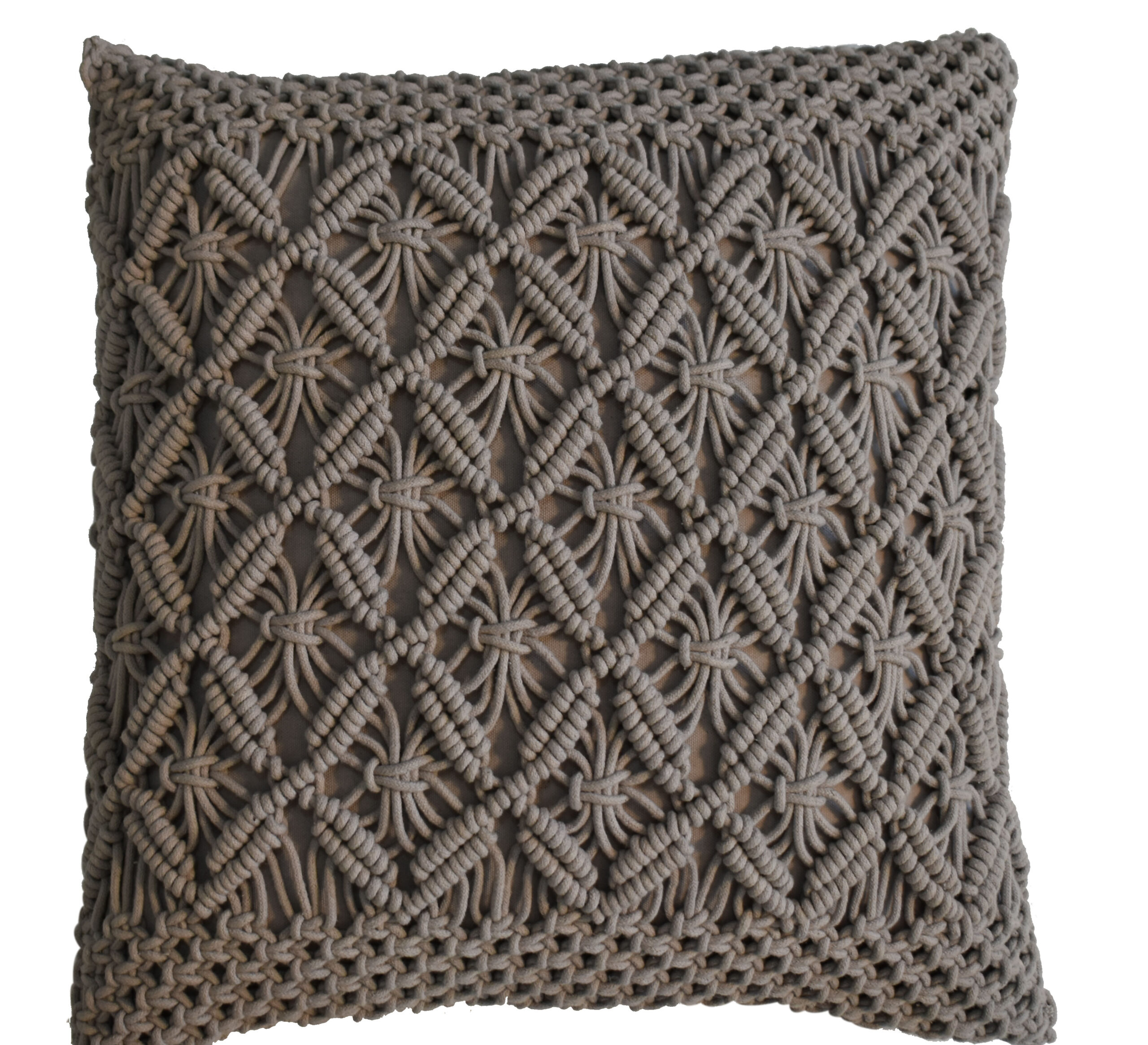 Solid Mango Set of 2 Lira Grey Cushions