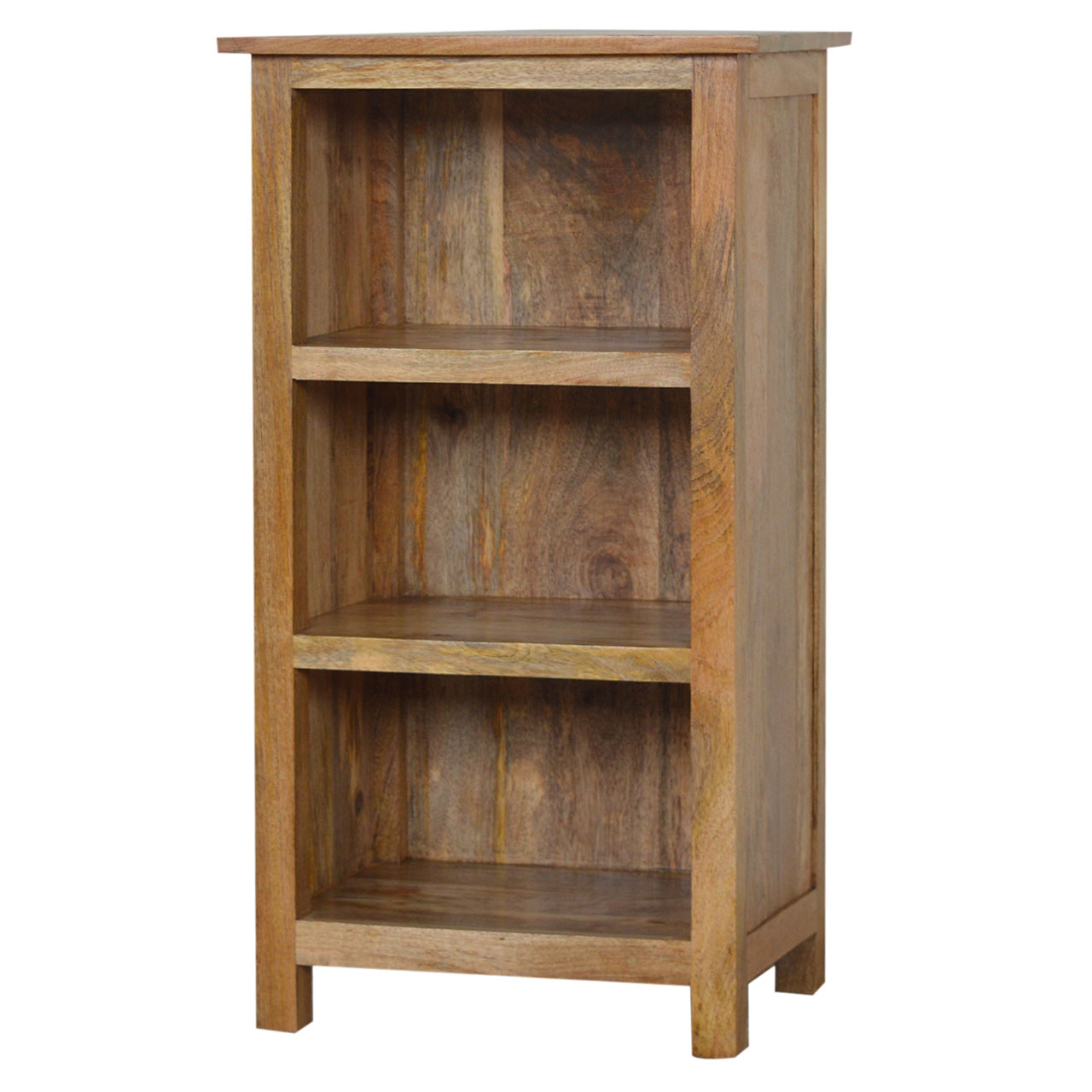 Solid Mango Wood Country Style Mini Bookcase - Image 3