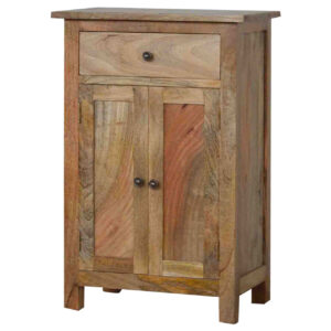 Solid Mango Wood Oak Finished Cabinet