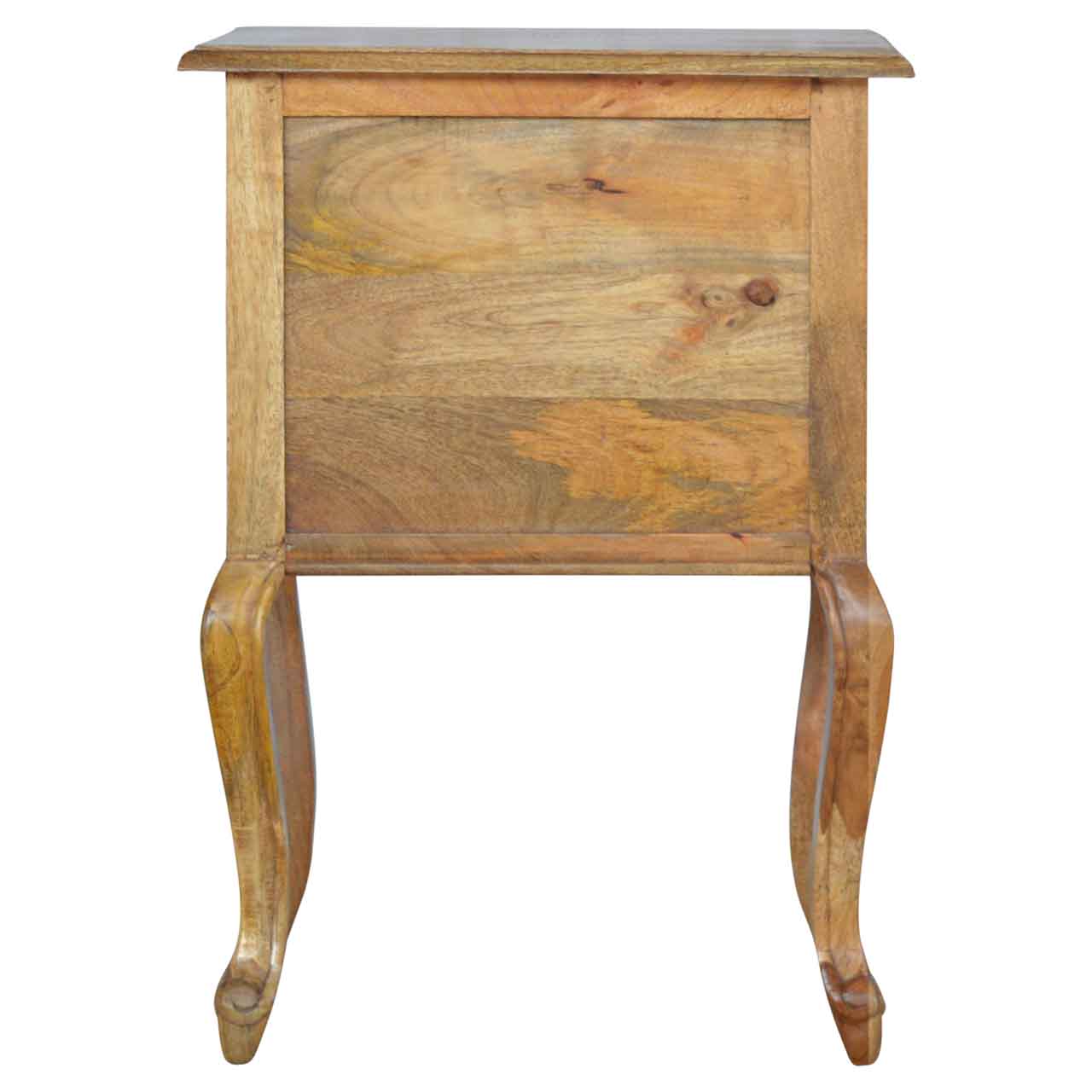 Solid Mango Wood French Style Bedside with 2 Drawers - Image 6