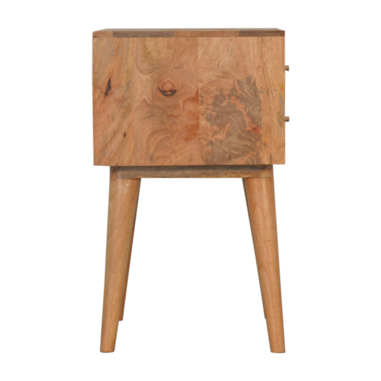 Solid Mango Wood Rafina 2 Drawer Bedside - Image 8