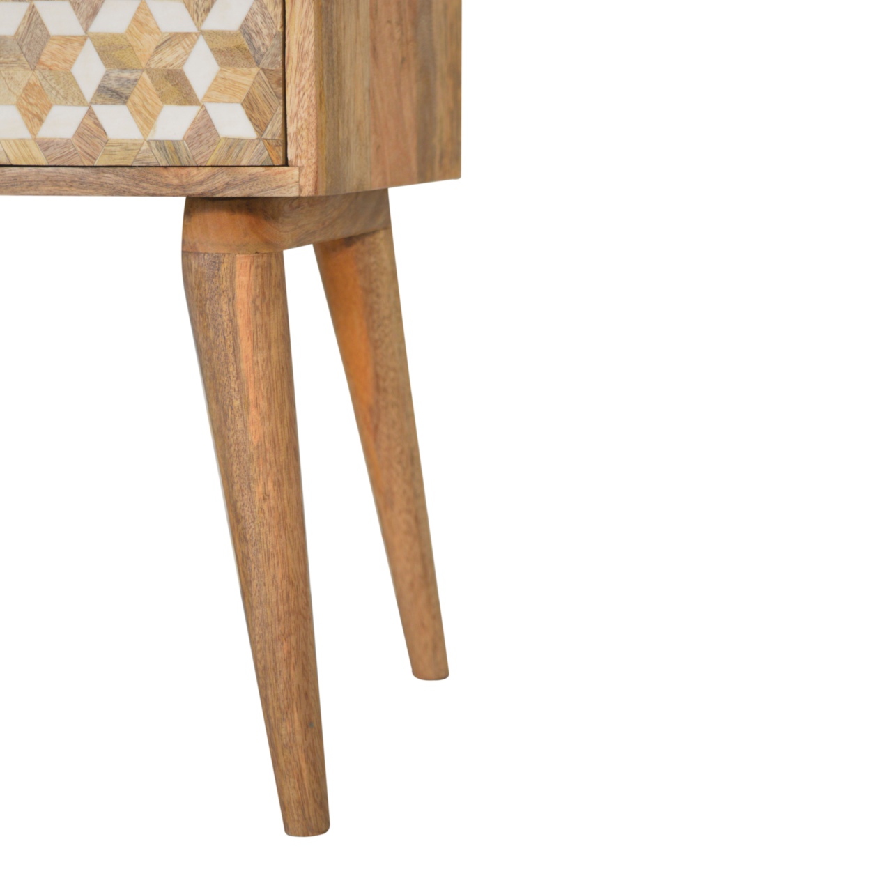 Solid Mango Wood Mixed Cube Bedside - Image 7