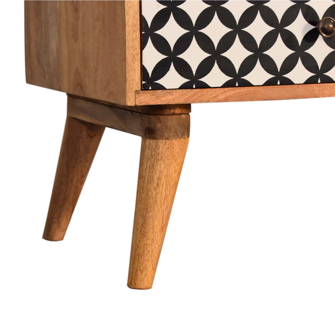 Solid Mango Wood Diamond Print Media Unit - Image 7