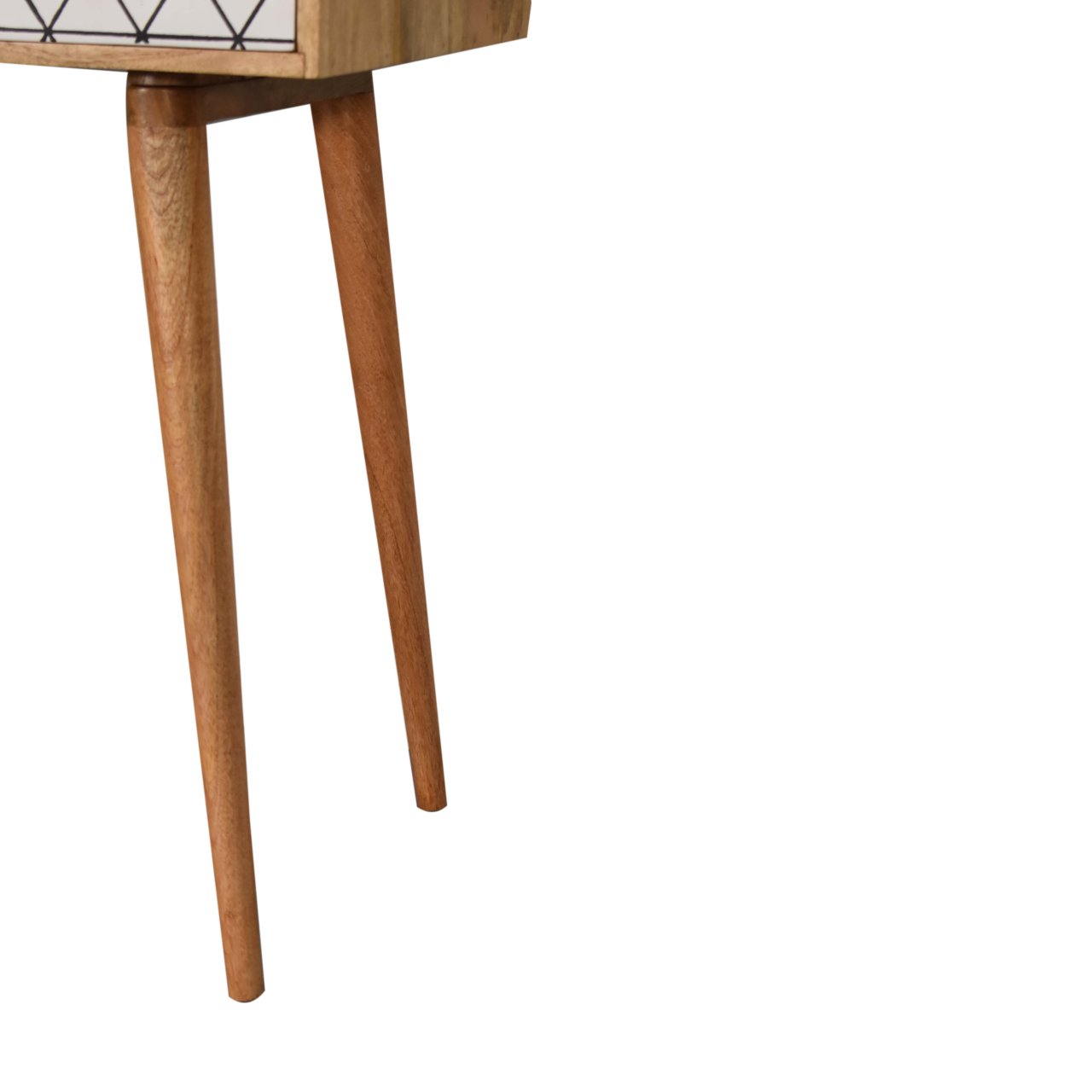 Solid Mango Wood Triangle Printed Writing Desk - Image 7