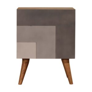 Solid Mango Wood Quebec Grey Bedside