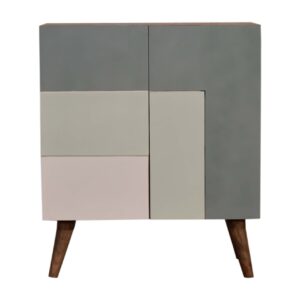 Solid Mango Wood Quebec Green Cabinet