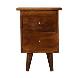 Mango Wood Chestnut Bedside