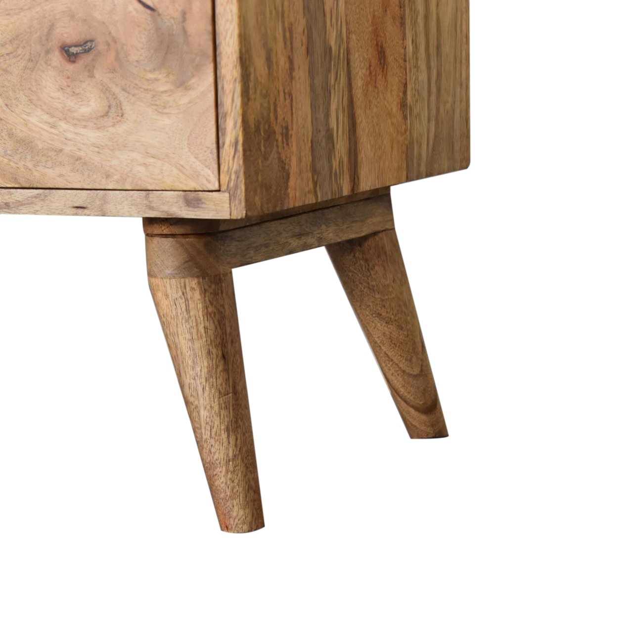 Solid Mango Wood Geo Screen Print Cabinet - Image 7