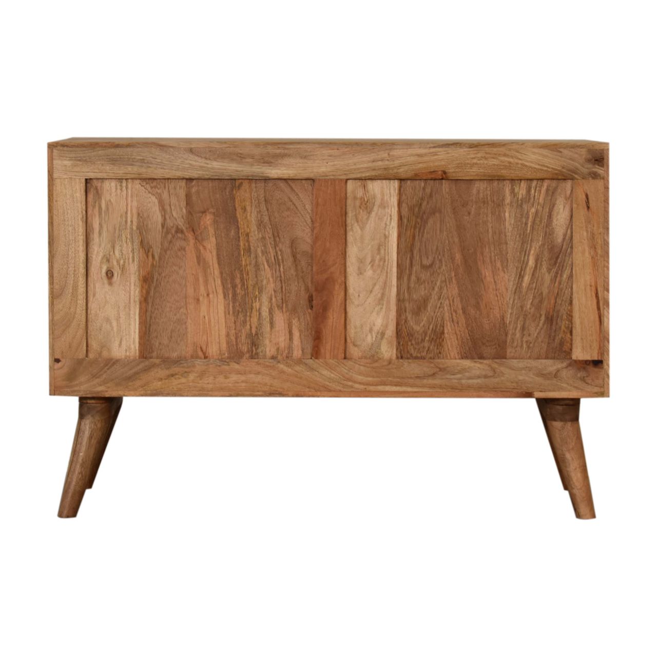 Solid Mango Wood Geo Screen Print Cabinet - Image 9