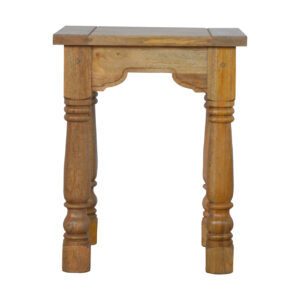 Solid Oak Finished Mango Wood Country Style Petite Table