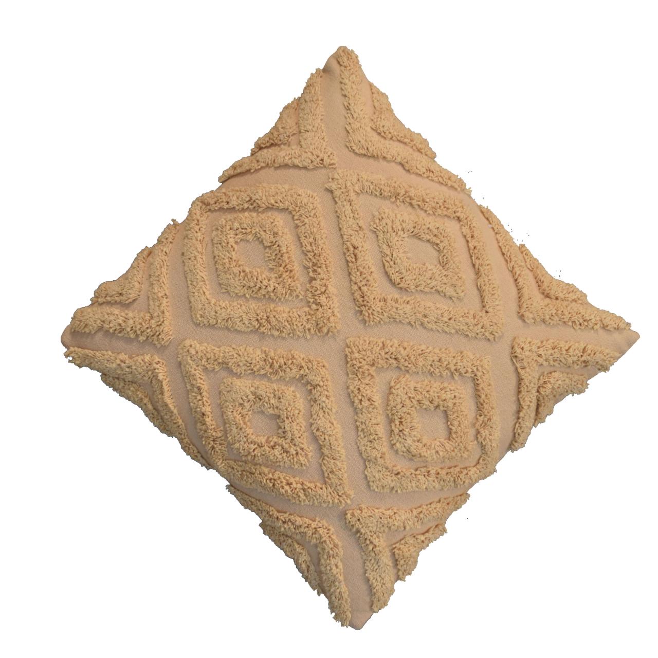 Solid Mango Mustard Mini Diamond Tassle Cushion Set of 2 - Image 4
