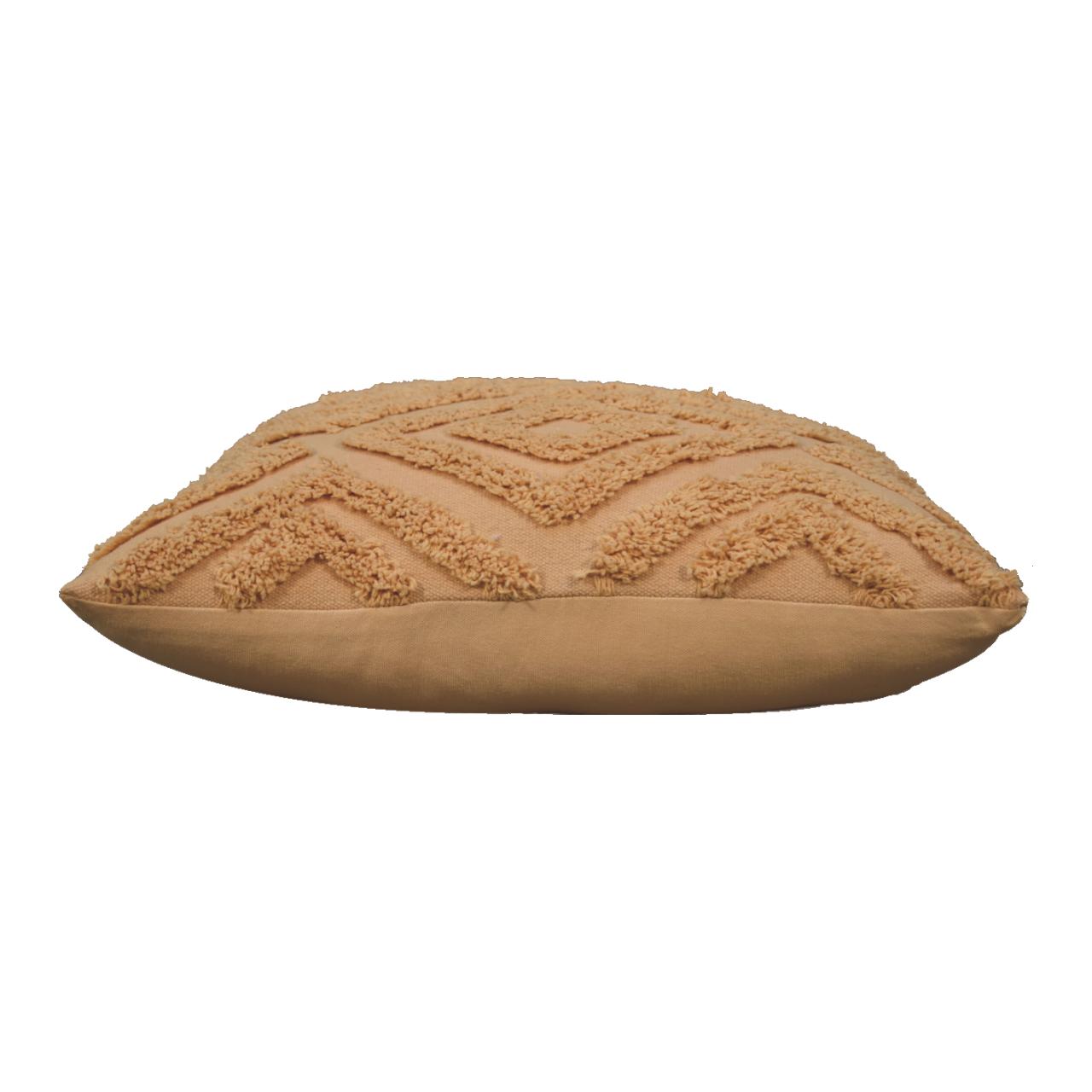 Solid Mango Mustard Mini Diamond Tassle Cushion Set of 2 - Image 5
