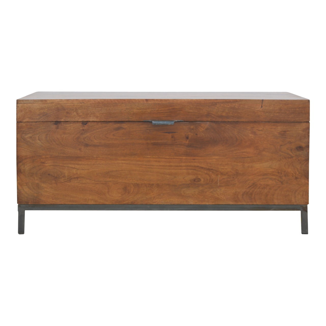 Solid Mango Wood Industrial Wooden Storage Box