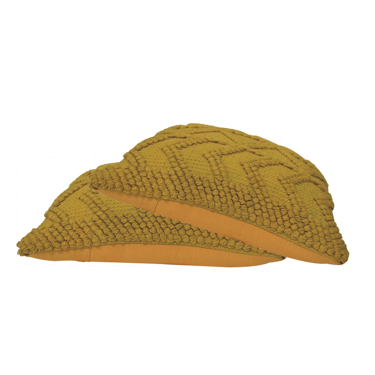 Solid Mango Set of 2 Alda Mustard Cushions - Image 2
