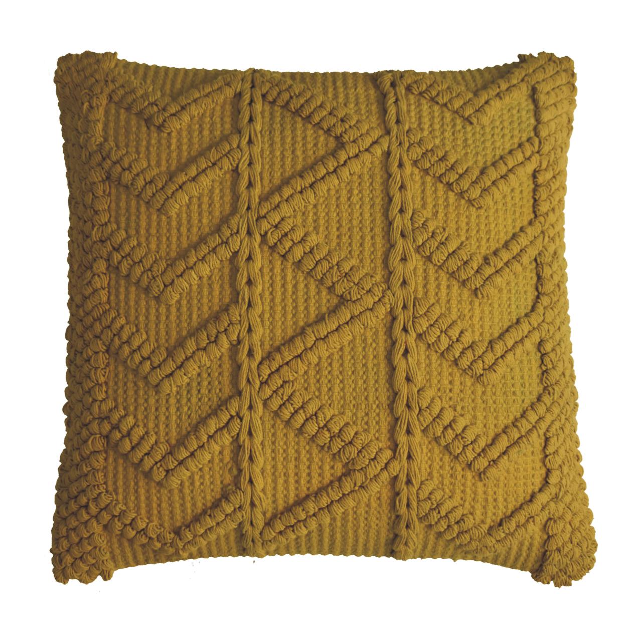 Solid Mango Set of 2 Alda Mustard Cushions - Image 3