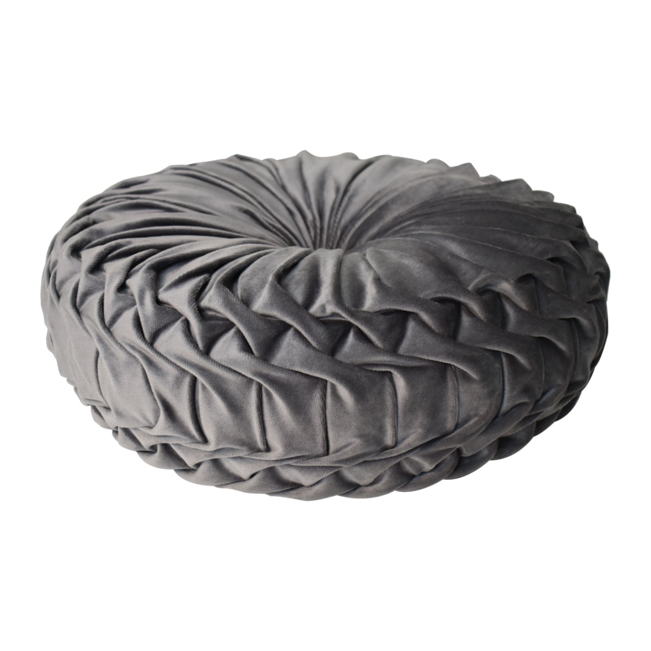 Solid Mango Set of 2 Grey Smocked Cushions - Image 4