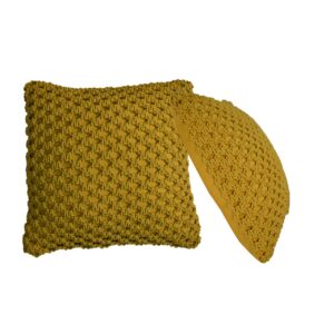 Solid Mango Set of 2 Myra Mustard Cushion Set