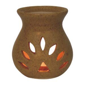 Mango Wood Beige Cutout Oil Burner (Summer)
