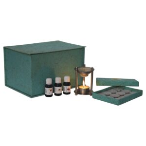 Mango Wood Nickel Oil Burner Set (Summer)