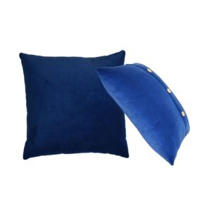 Mango Wood Quinn Cushion Set of 2 - Royal Blue