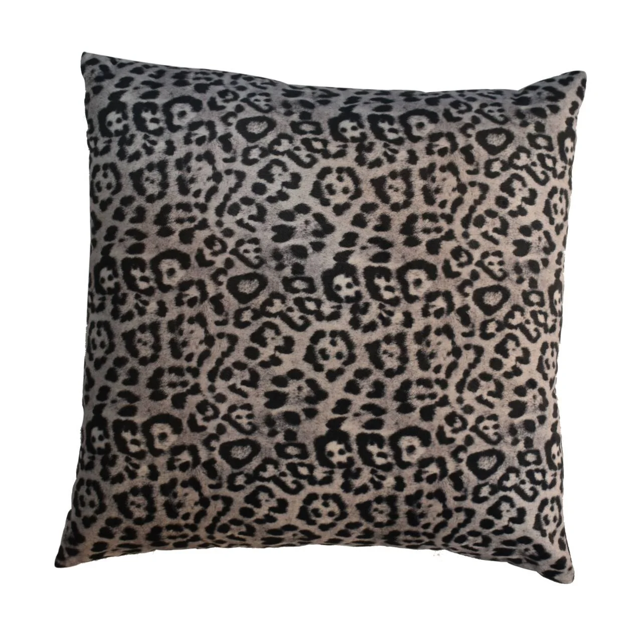 Solid Mango Set of 2 Quinn White Leopard & Grey Buttoned Cushions - Image 5