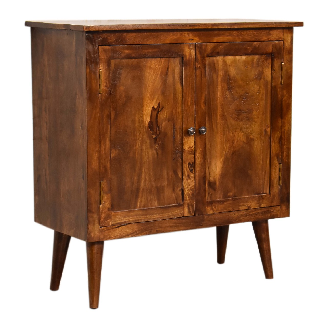 Solid Mango Wood Chestnut Finished Classic Coffee Table with 2 Drawers - Image 2