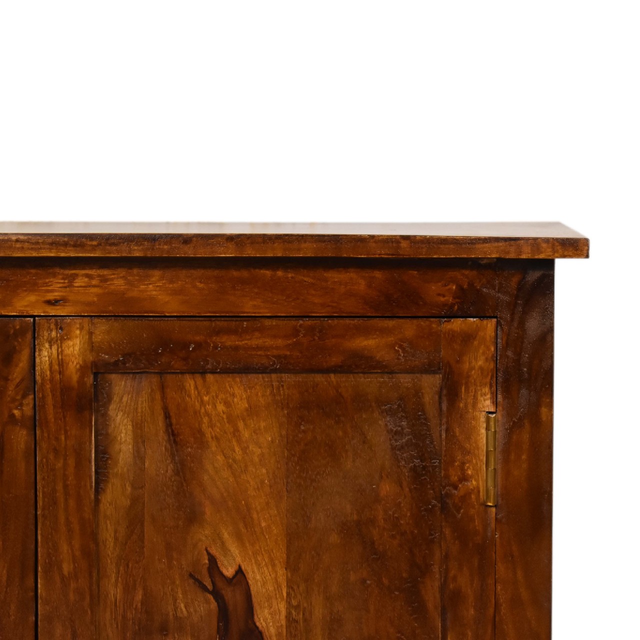 Solid Mango Wood Chestnut Finished Classic Coffee Table with 2 Drawers - Image 3