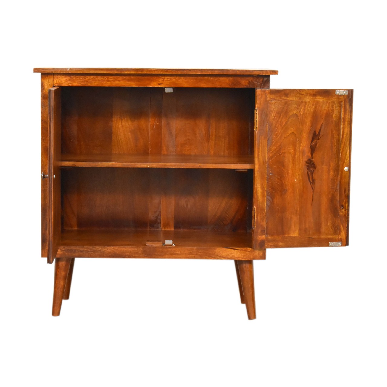 Solid Mango Wood Chestnut Finished Classic Coffee Table with 2 Drawers - Image 5