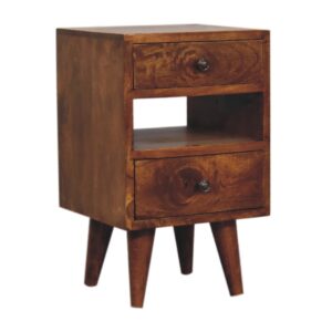 Mango Wood Mini Classic Multi Chestnut Bedside