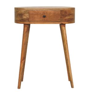 Mango Wood Mini Albion Oak-ish Console