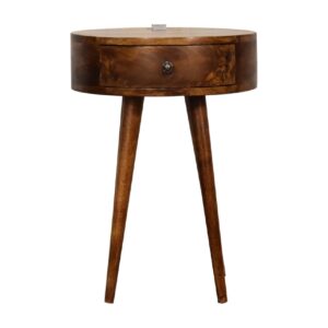 Mango Wood Single Chestnut Bedside