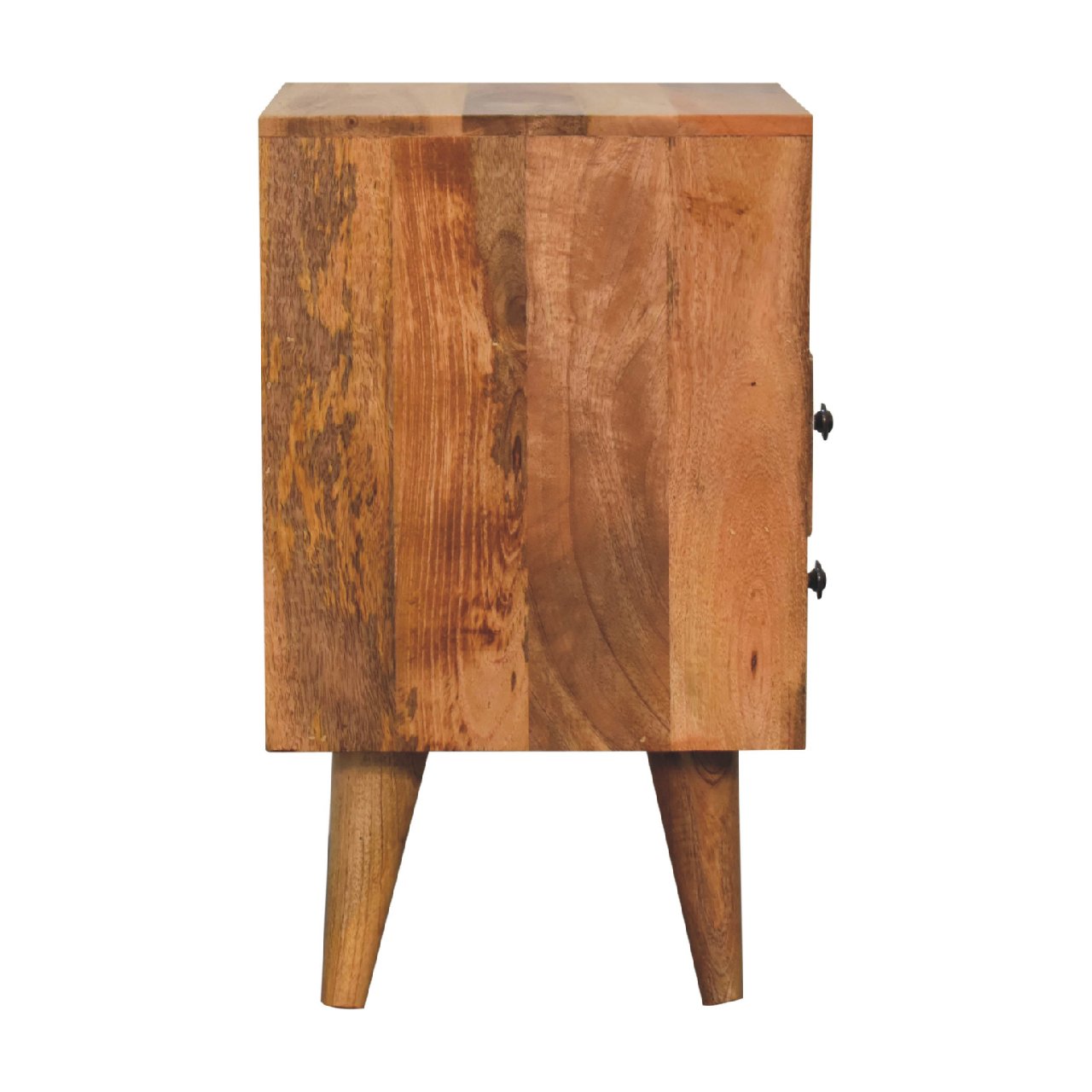 Solid Mango Oak Finished Prima Bedside with Screen Print - Image 8