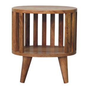 Solid  Mango Wood Ariella Single Shelf Bedside