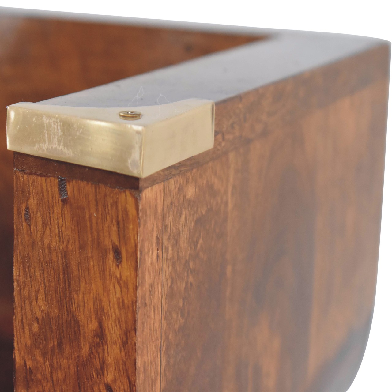 Solid  Mango Wood Indira Chestnut Floating Console - Image 4