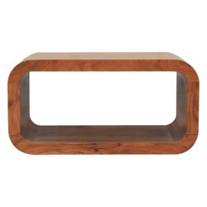 Solid Acacia Wood Caramel Finish Darcy Media Unit
