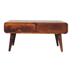 Solid Chestnut Finished Mango Wood Sonata Coffee Table